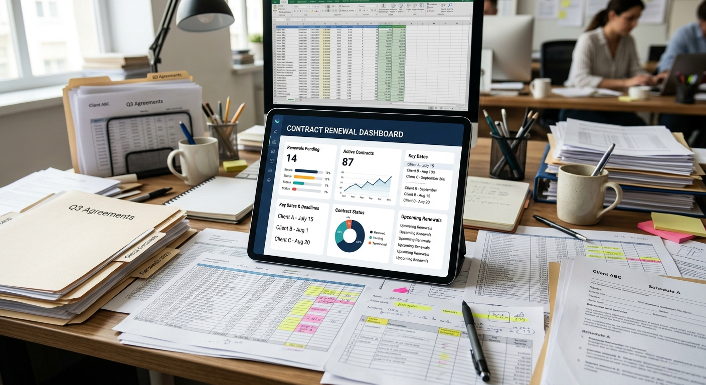 contracts dashboard in office